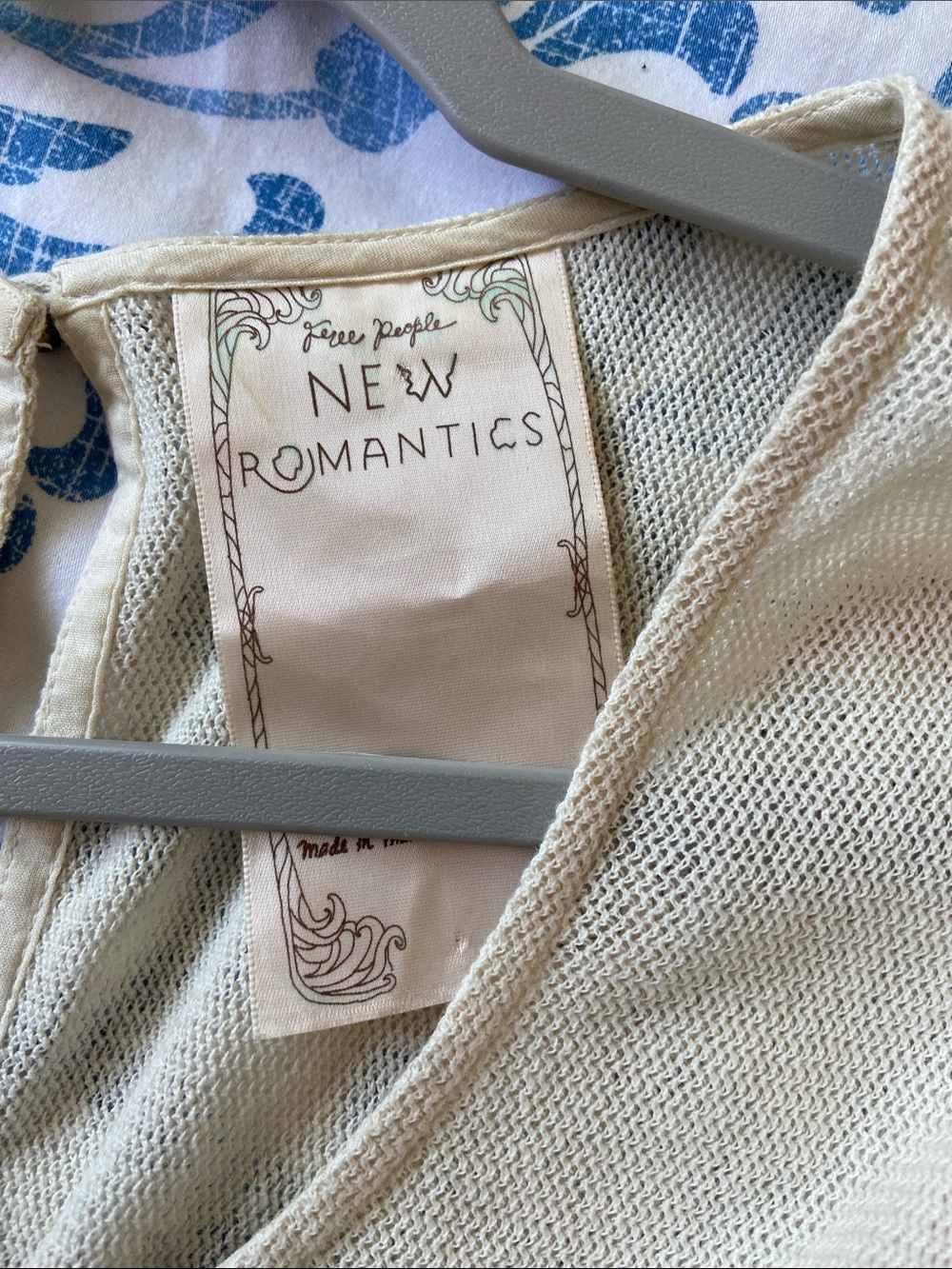 Free People New Romantics Light Cream Knit Top - Picture 8 of 10